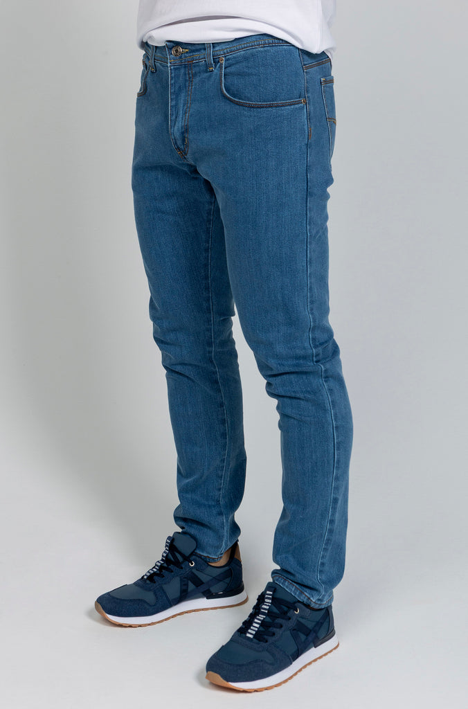 Pantalón Vaquero Stone Washed Claro