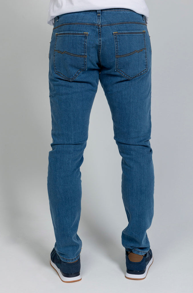 Pantalón Vaquero Stone Washed Claro