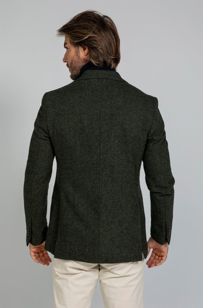 Americana Espiga Verde Lana 100%