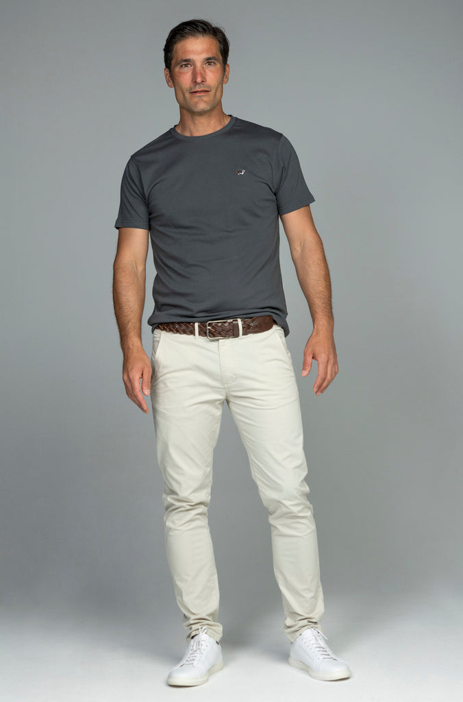 Camiseta Básica Brandon Gris Plomo