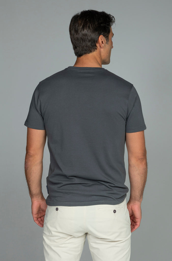 Camiseta Básica Brandon Gris Plomo