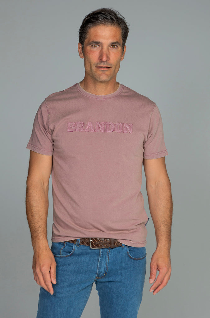 Camiseta Rocken Delavada Malva