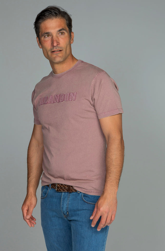 Camiseta Rocken Delavada Malva