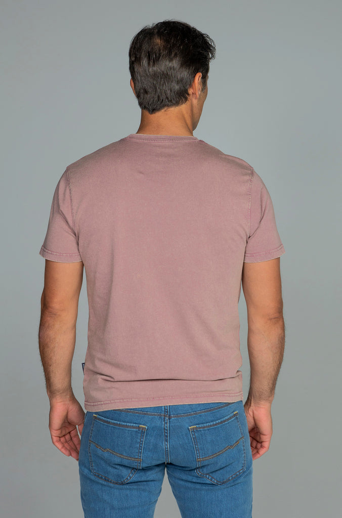 Camiseta Rocken Delavada Malva