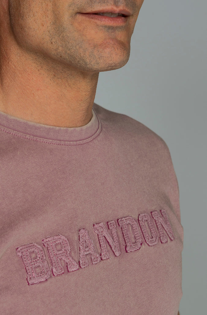Camiseta Rocken Delavada Malva