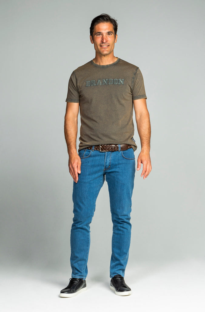 Camiseta Rocken Delavada Oxido
