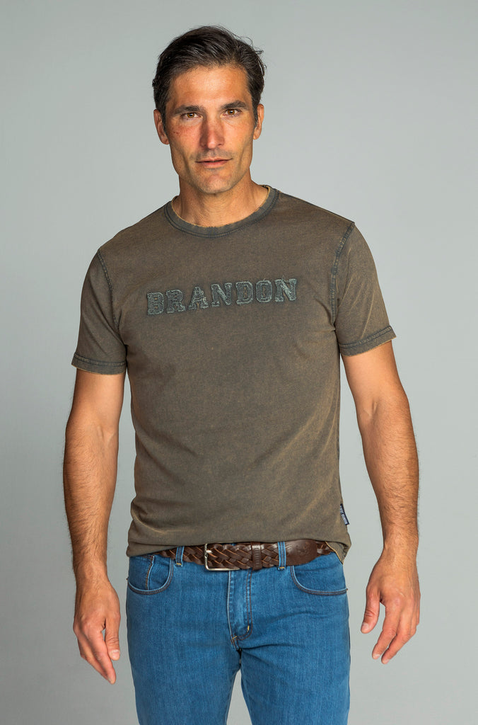 Camiseta Rocken Delavada Oxido