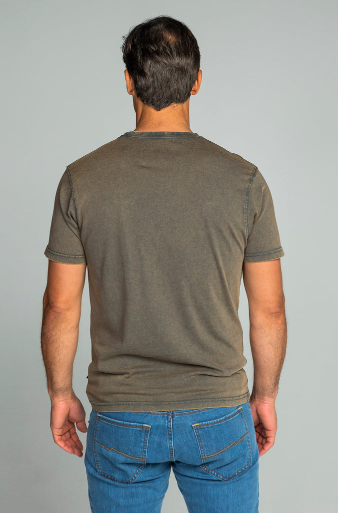 Camiseta Rocken Delavada Oxido