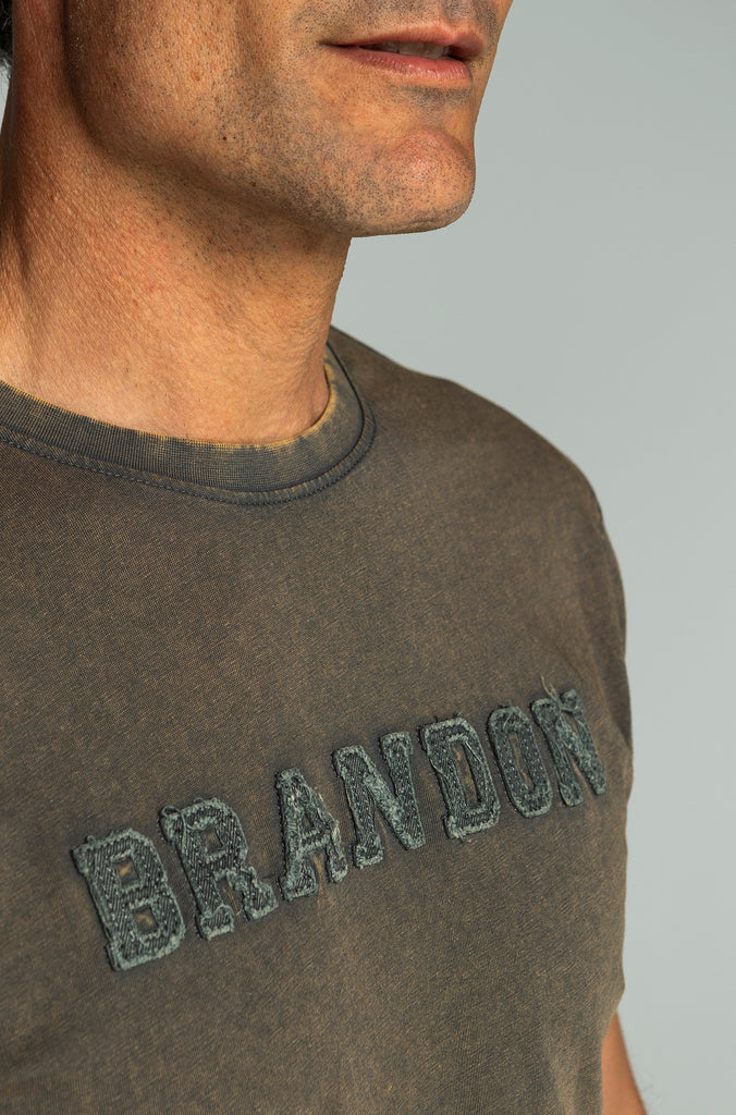 Camiseta Rocken Delavada Oxido