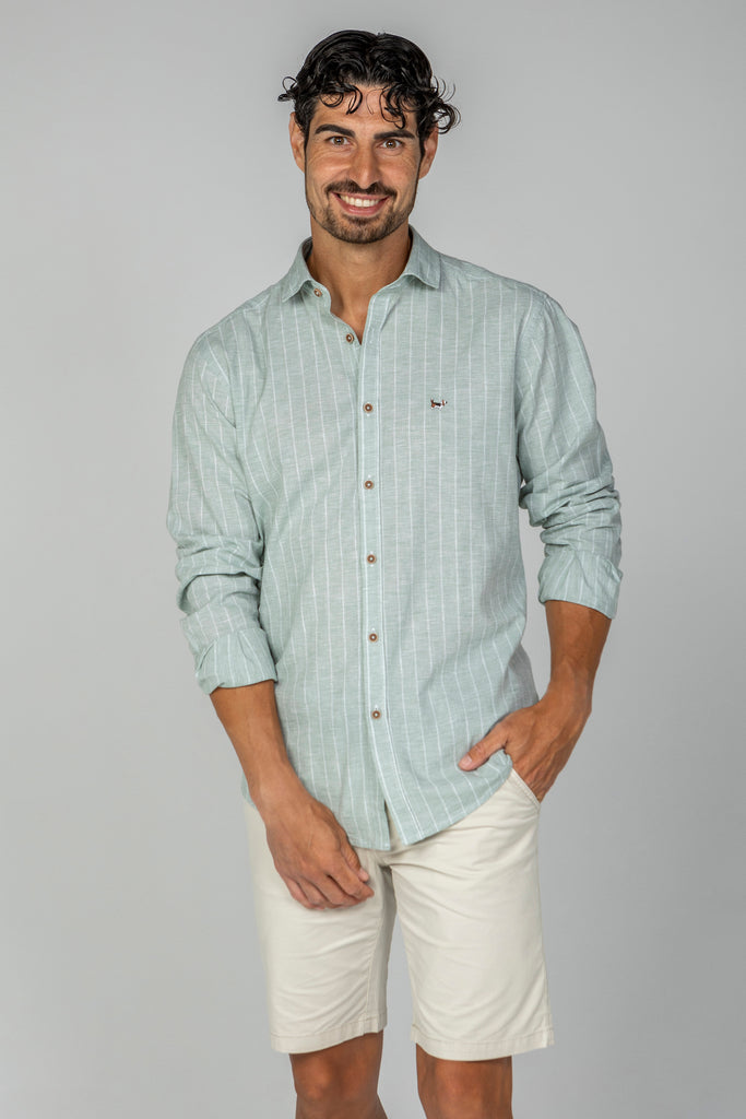 Camisa Zumaya Lino Verde