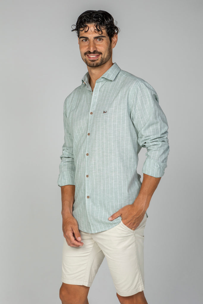 Camisa Zumaya Lino Verde