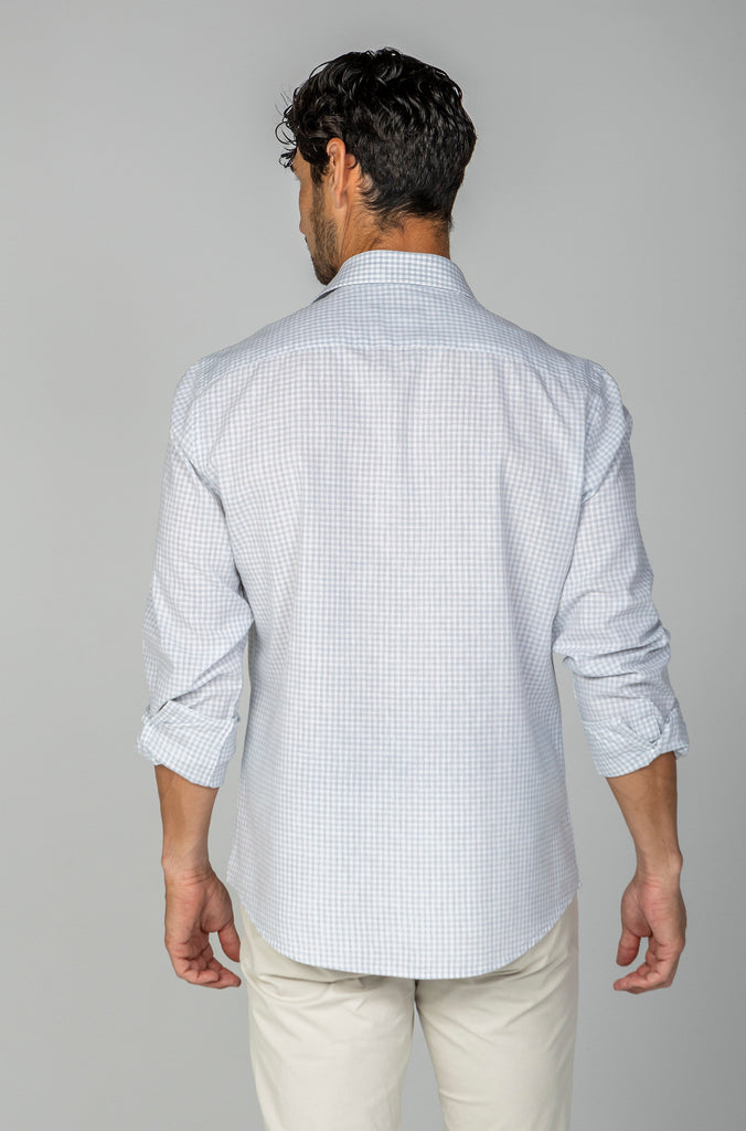 Camisa Lino Harry Celeste
