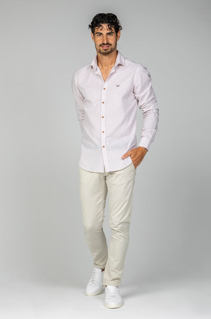 Camisa Lino Harry Rosa