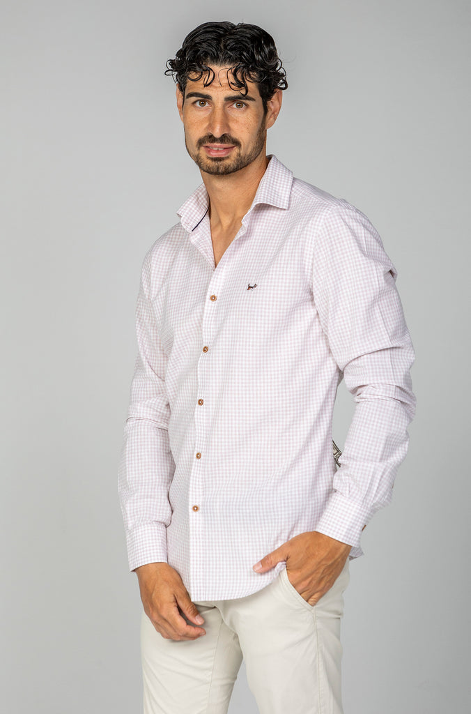 Camisa Lino Harry Rosa