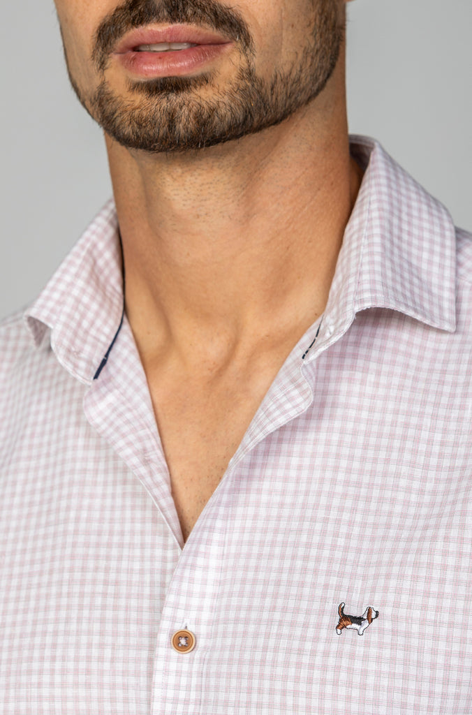 Camisa Lino Harry Rosa