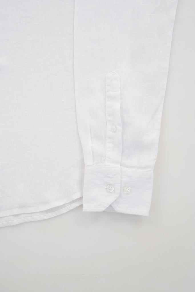 Camisa Milano Premium 100% Lino Blanco