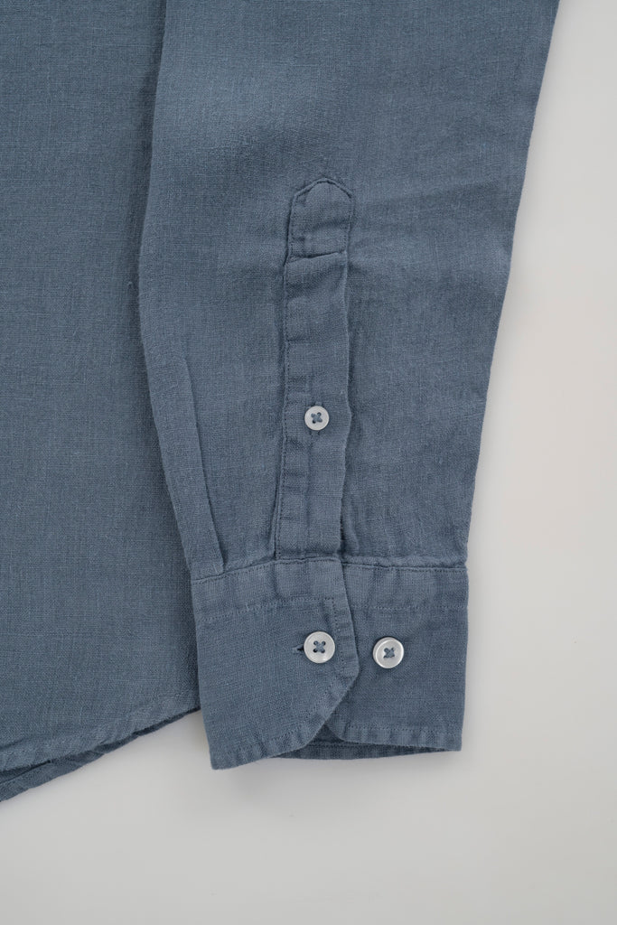 Camisa Milano Premium 100% Lino Índigo