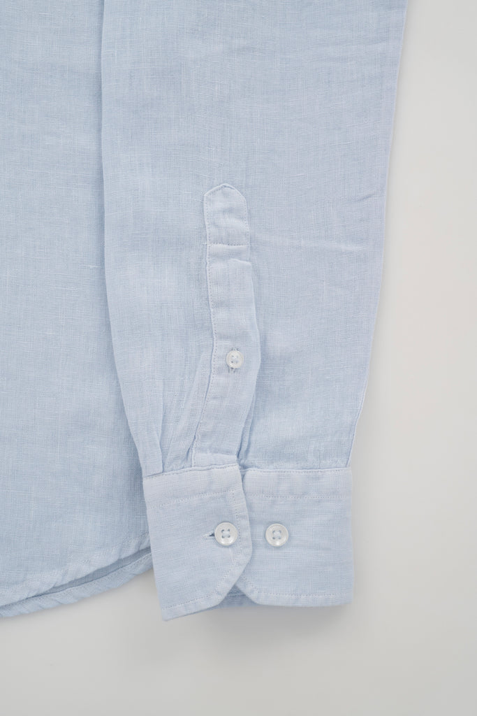 Camisa Milano Premium 100% Lino Celeste