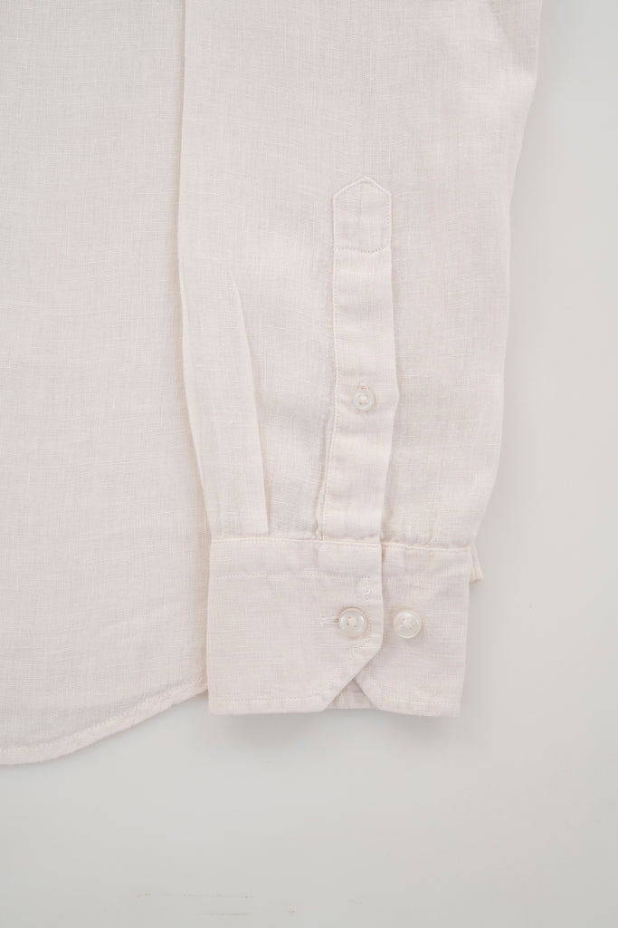 Camisa Milano Premium 100% Lino Cuello Mao Crudo