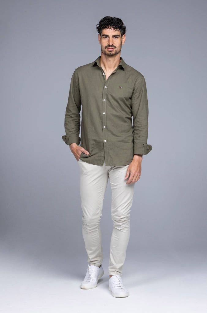Camisa Margot Custom Kaki