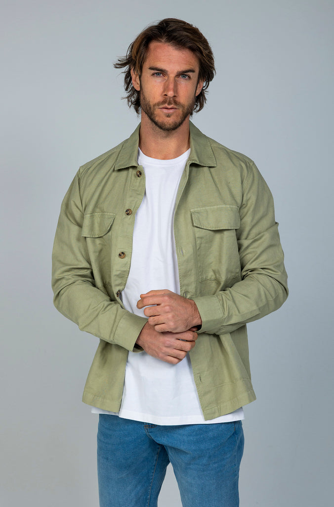 Sobrecamisa Casual Cotolino Verde Medio