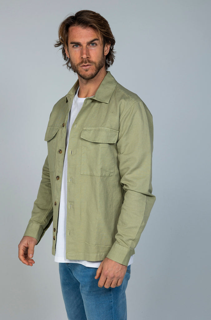 Sobrecamisa Casual Cotolino Verde Medio