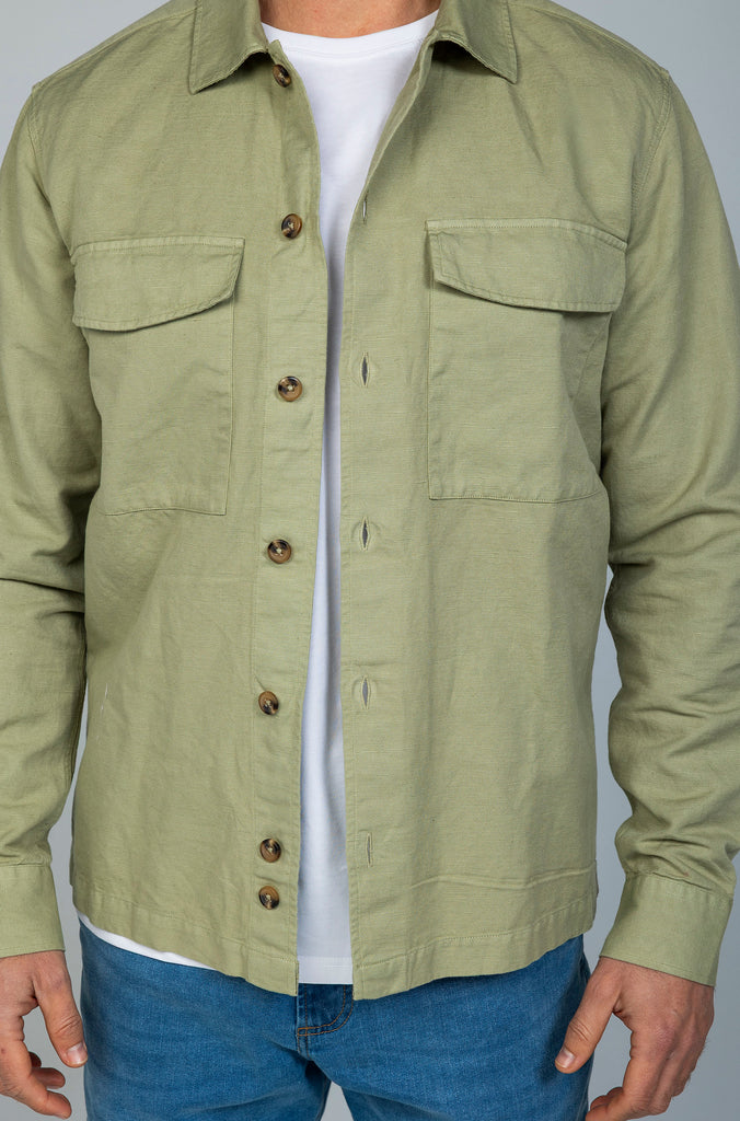 Sobrecamisa Casual Cotolino Verde Medio