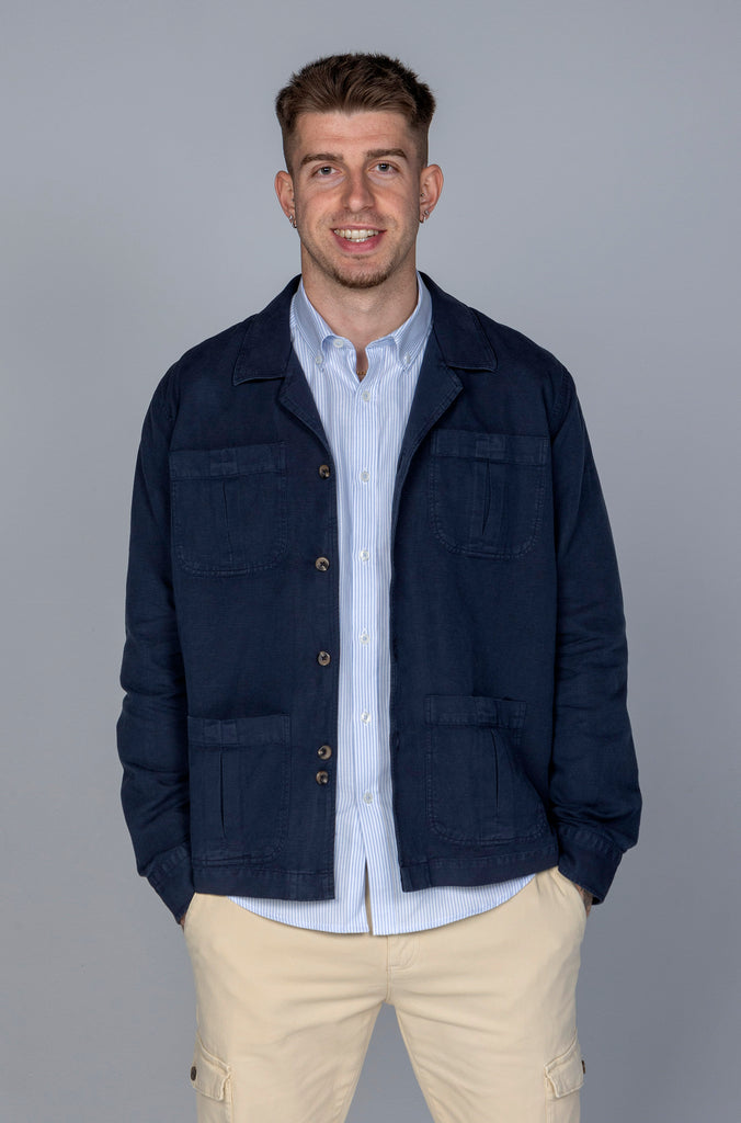 Sobrecamisa Rens Lino Marino