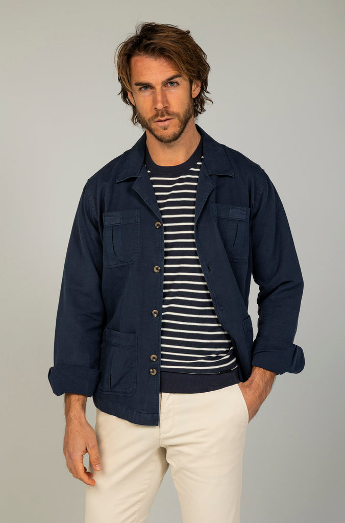 Sobrecamisa Cotolino Bolsillos Marino