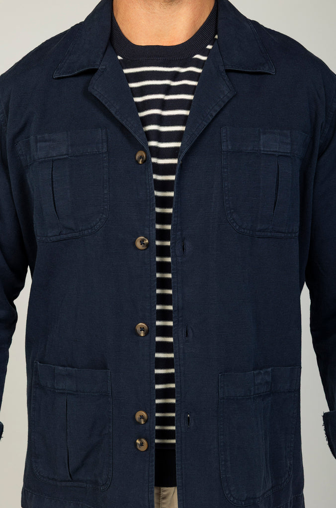 Sobrecamisa Cotolino Bolsillos Marino