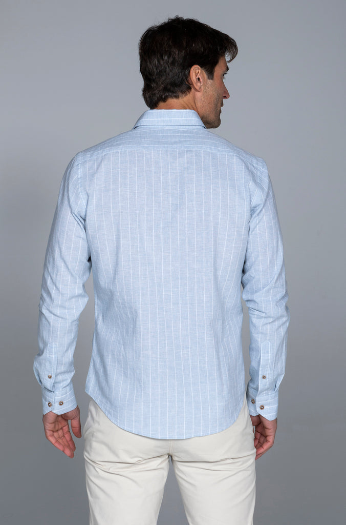 Camisa Zumaya Lino Celeste