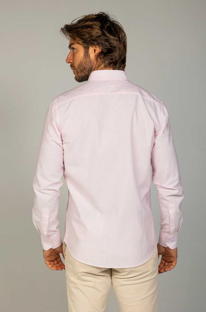 Camisa Raya Oxford Suavizada Rosa