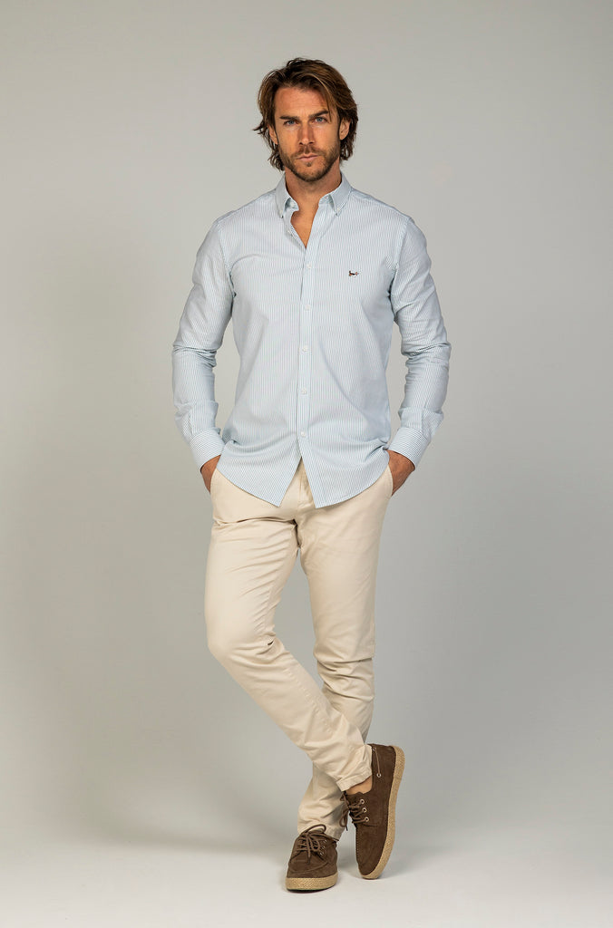 Camisa Oxford Suavizada Raya Verde