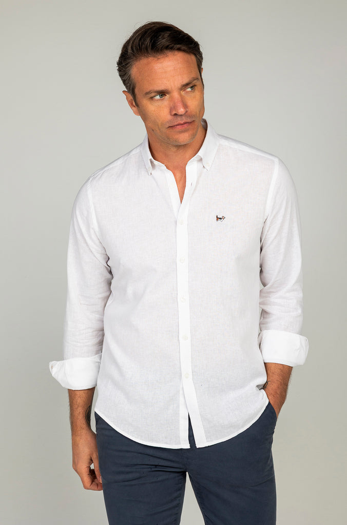 Camisa Lino Sport Blanco