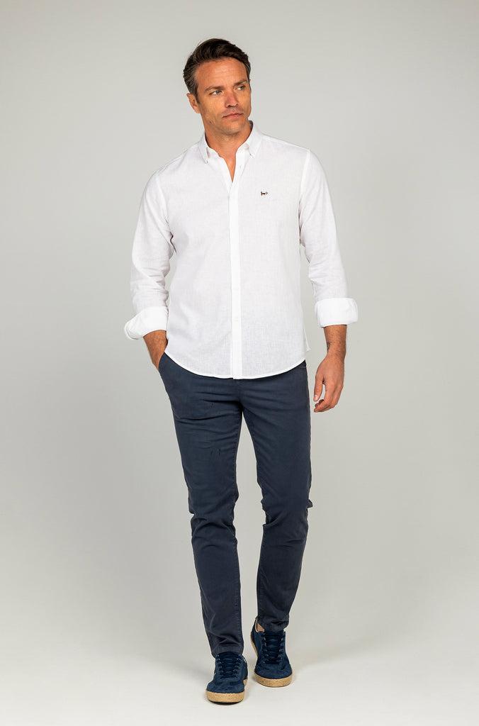 Camisa Lino Sport Blanco