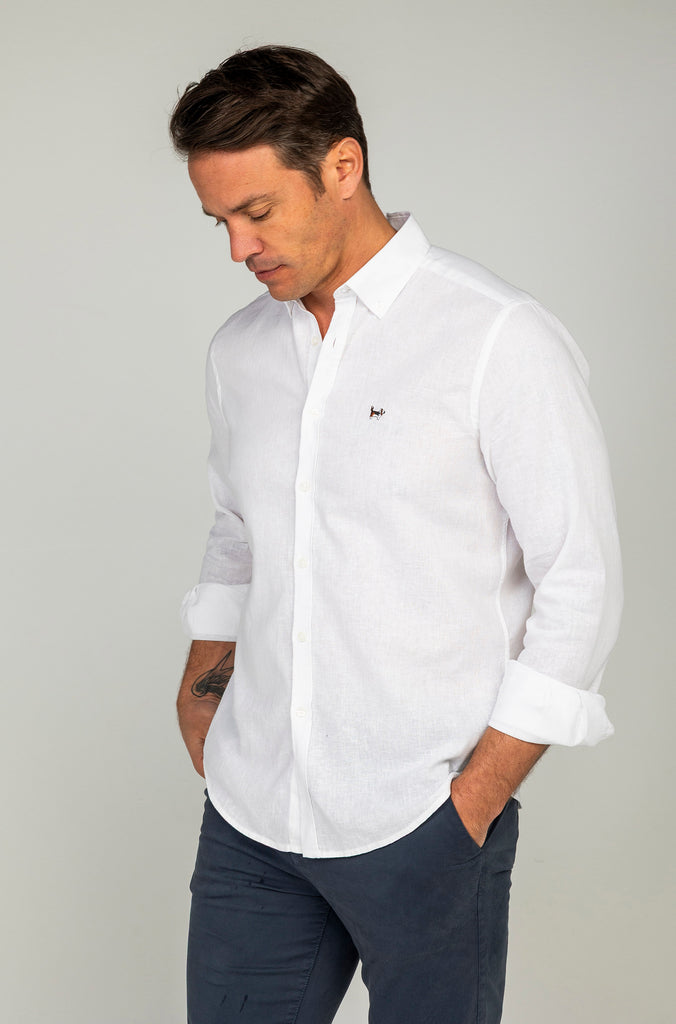 Camisa Lino Sport Blanco
