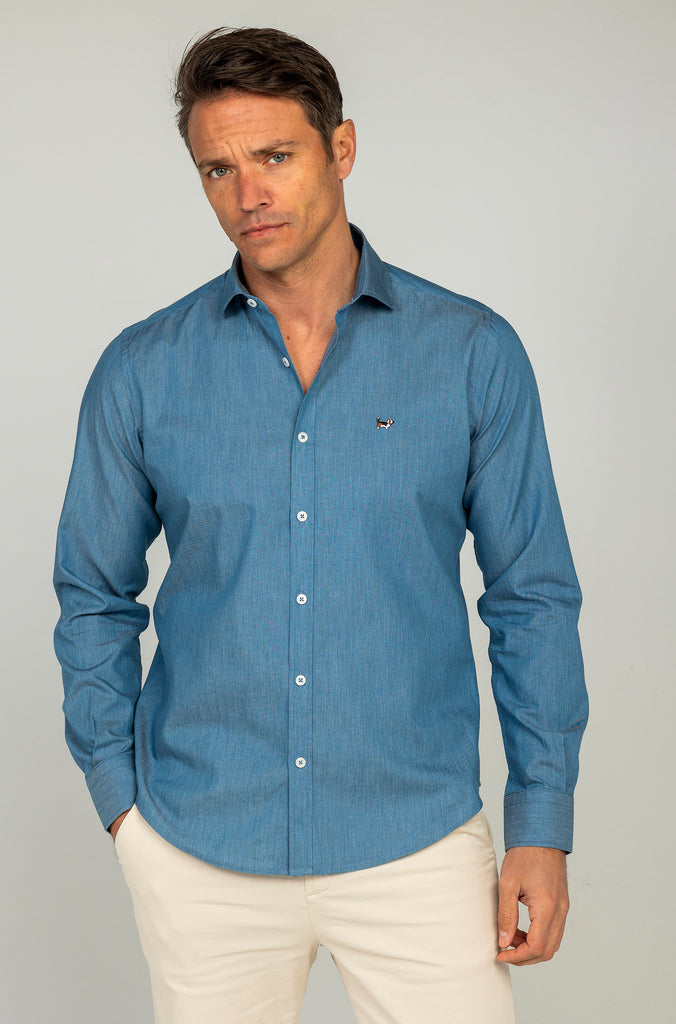 Camisa Denim Fake Indigo