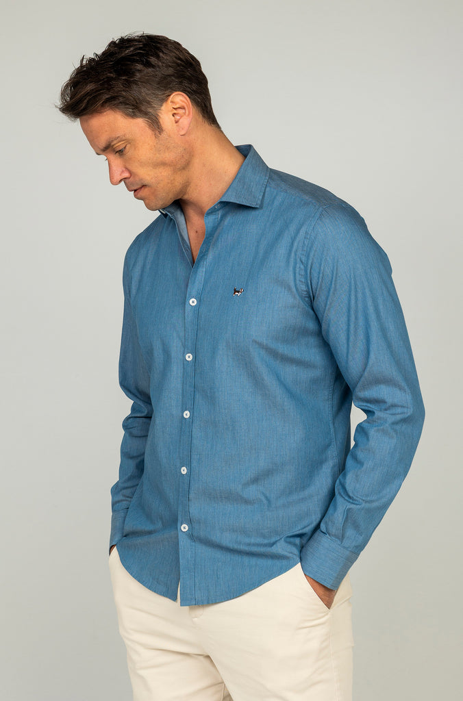 Camisa Denim Fake Indigo