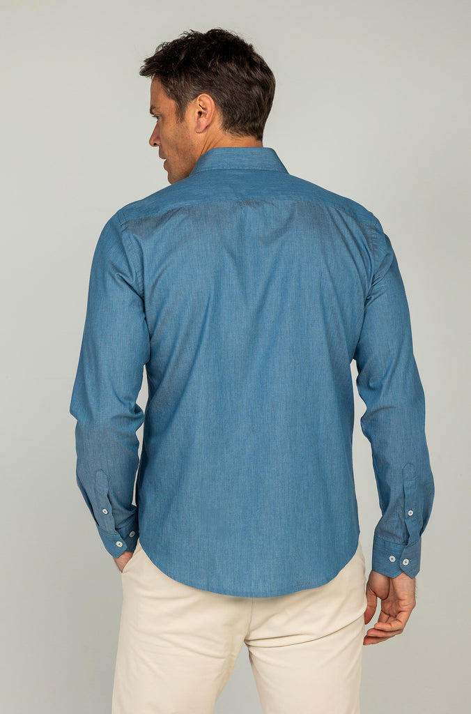 Camisa Denim Fake Indigo