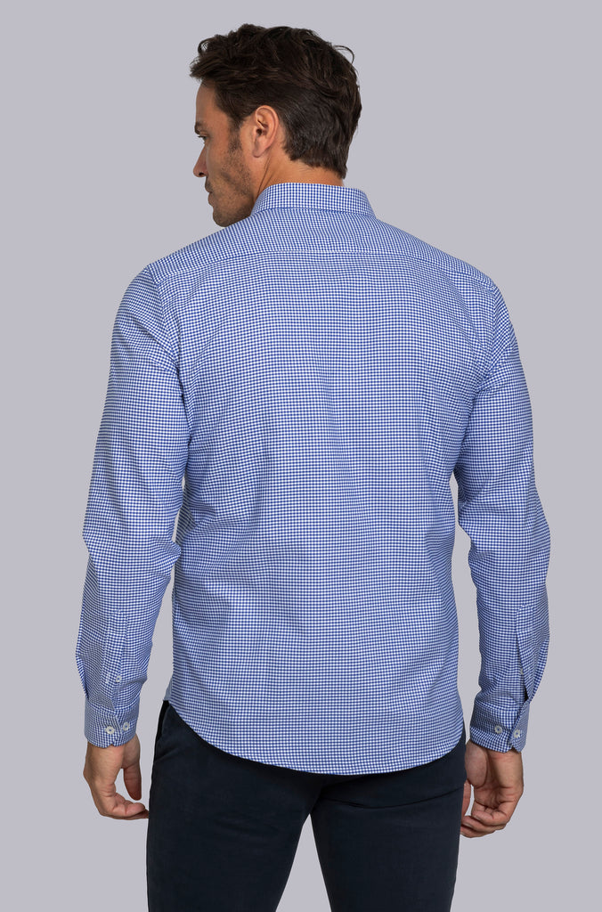 Camisa Oxford Vichy Marino