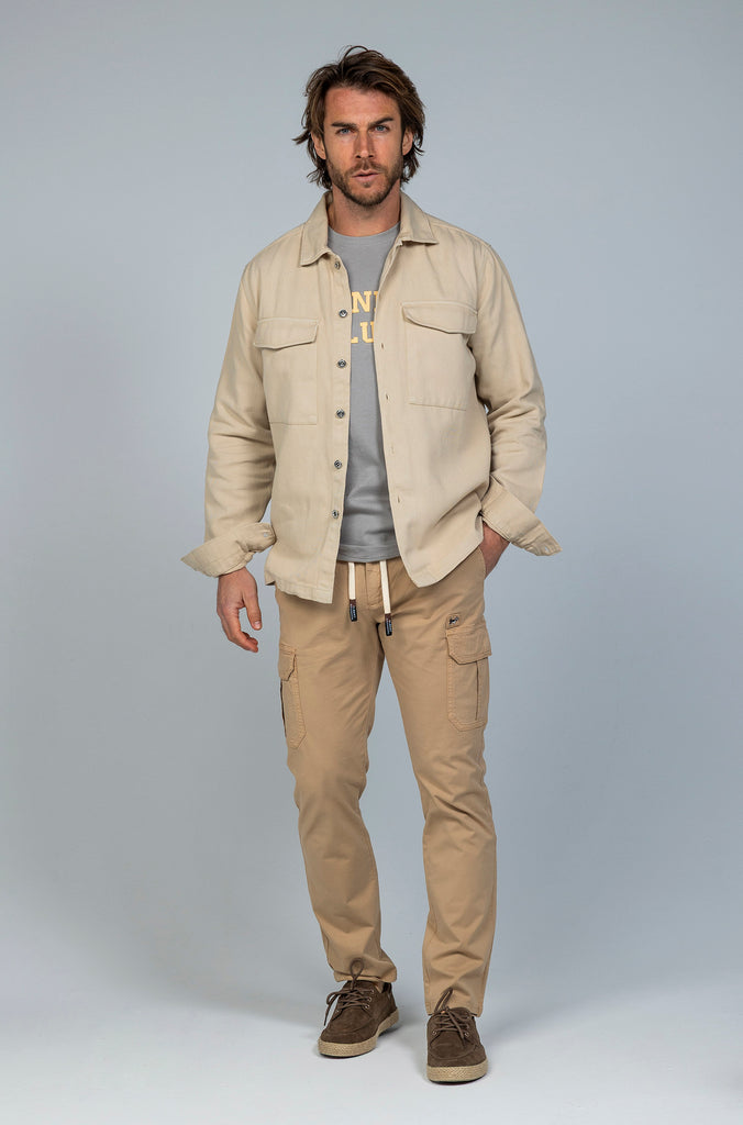 Sobrecamisa Tintada doble bolsillo Beige