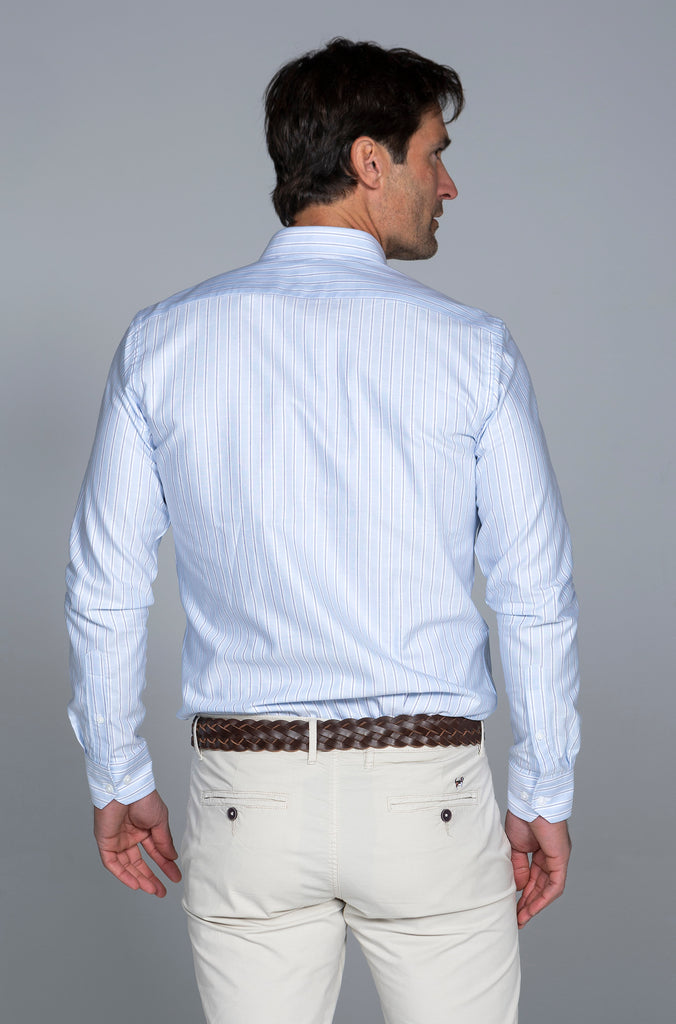 Camisa Oxford Rayas Azules