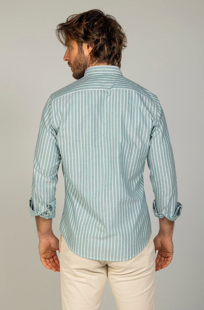 Camisa Oxford Raya Media Verde