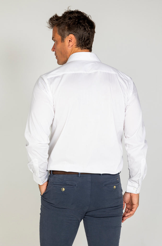 Camisa confort licra blanca