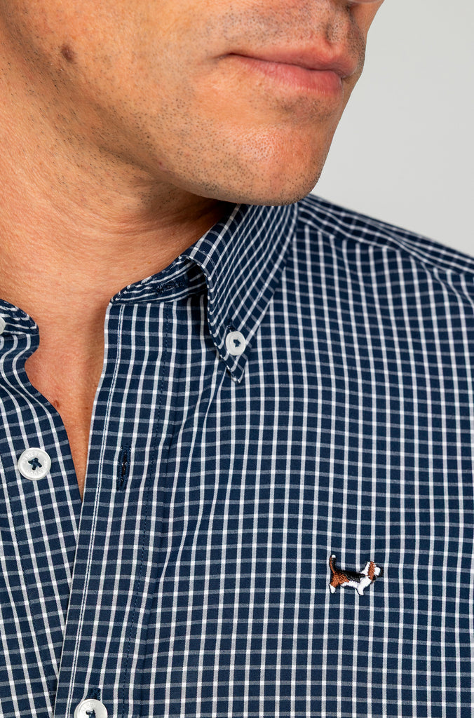 Camisa minicuadro fondo marino