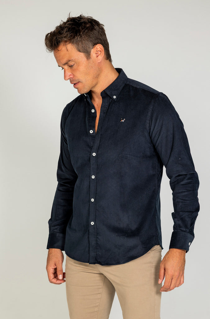 Camisa micropana marino