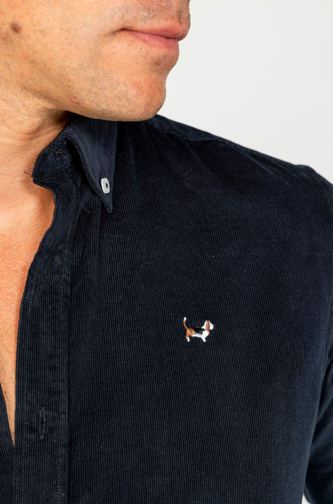 Camisa micropana marino
