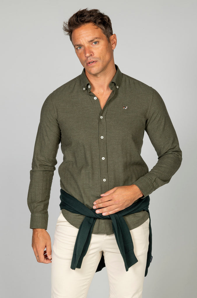 Camisa viella espiga verde