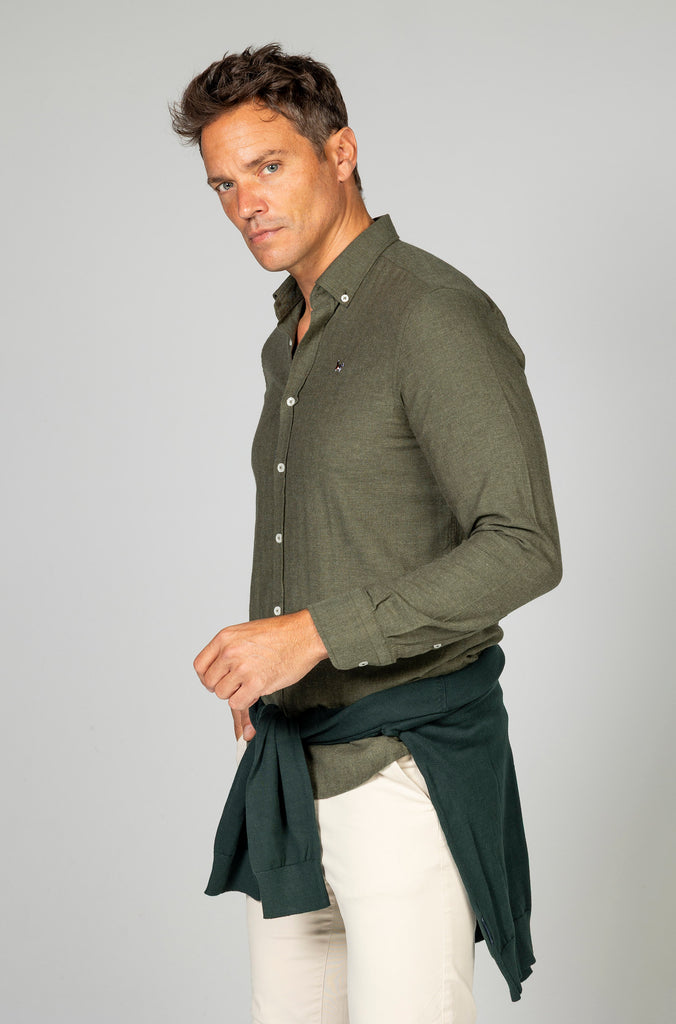 Camisa viella espiga verde