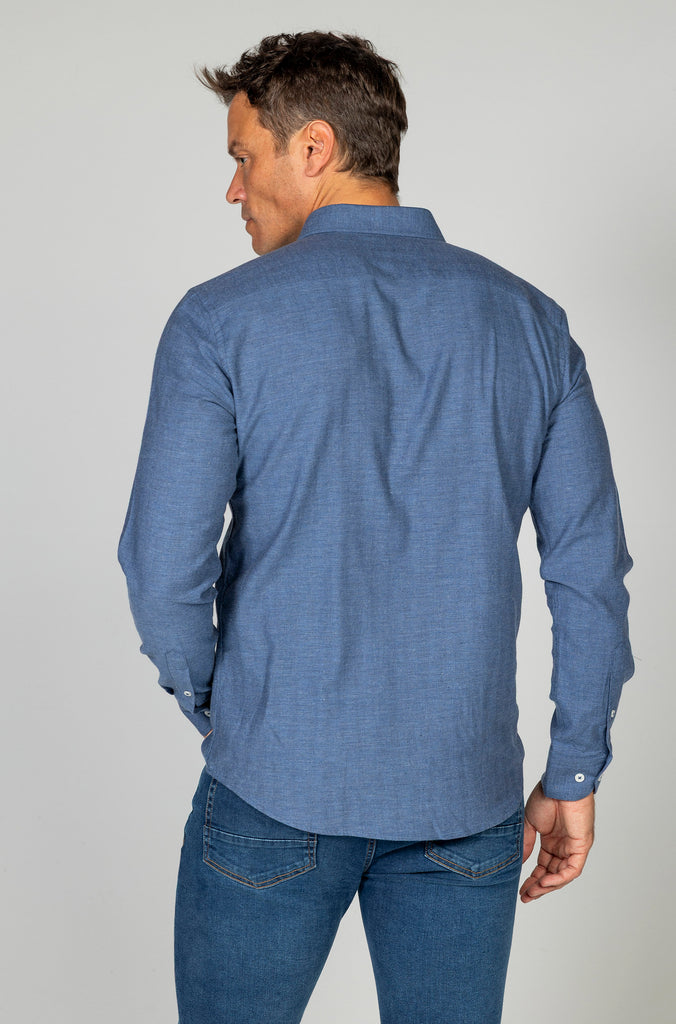 Camisa viella espiga azul